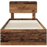  Krevetna konstrukcija Staro drvo 100 x 200 cm Konstruirano drvo Smeđa 203 x 103 x 90 cm | Shoptok.si