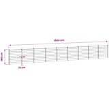  Set ograde 1564 x 186 cm WPC i aluminij Siva Slike