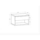 Hanah home Jamot Noćni stočić, 44.6x29x31.9 cm, Braon | Eponuda.ba