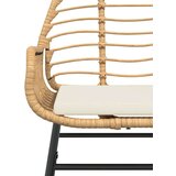  Vrtna garnitura - 5-dijelni vrtni blagovaonski set s jastucima poliratan i staklo | shoptok.hr