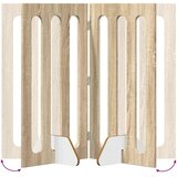  Zložljiva ograda za hišne ljubljenčke 4 pcs Sonoma hrast, (5000232677) | Shoptok.si