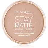 Rimmel London Stay Matte dolgoobstojen kompakten puder 14 g odtenek 005 Silky Beige Cene