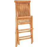 Bistro 3-dijelni bistro set sa zelenim jastucima od masivne tikovine | shoptok.hr