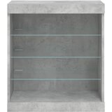  Komoda s LED svjetlima siva boja betona 60,5x37x67 cm | shoptok.hr