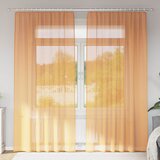 Voile zavjese s džepovima za šipke 2 kom. narančaste | shoptok.hr