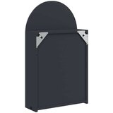  Kupaonski ormarić s ogledalom LED lučni sivi 42 x 13 x 70 cm | shoptok.hr