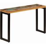 vidaXL Konzolna mizica 120x35x76 cm trden predelan les in jeklo, (20715541) Cene
