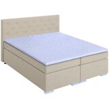 MID.YOU BOXSPRING POSTELJA 180 cm x 200 cm , tekstil, leseni material bež | Shoptok.si