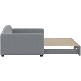  Dnevni krevet na razvlačenje svjetlosivi 100x200 cm od tkanine | shoptok.hr
