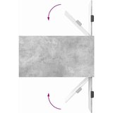 vidaXL Klubska miza Betonsko siva 90 x 49 x 46 cm Konstruiran les | Shoptok.si