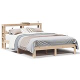 vidaXL Posteljni okvir z vzglavjem 160x200 cm trdna borovina | Shoptok.si