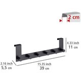 Wenko Črn kovinski obešalnik za vrata 39 cm Celano – | Shoptok.si
