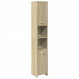 Maison Chic Kopalniška omarica - Kopalniški kabinet sonoma hrast 30x30x183,5 cm inženirski les, (21794527) Cene