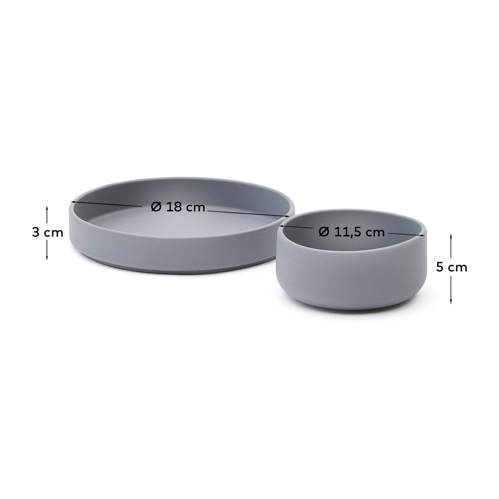 Kave Home Silikonski dječji set posuđa 2 kom Lili – | shoptok.hr