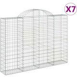  Lučne gabionske košare 7 kom 200x30x40/60 cm pocinčano željezo | shoptok.hr