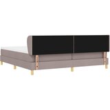 Krevet s opruga kutije Sivo-smeđa 200 x 200 cm tkanina | shoptok.hr