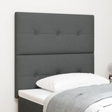 vidaXL LED vzglavje temno sivo 100 cm tkanina | Shoptok.si