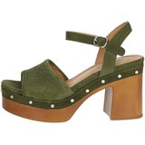 Carmela Sandali & Odprti čevlji 160623 Zelena | Shoptok.si