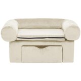 SOFA za pse s ladicom krem 75 x 50 x 38 cm plišana | shoptok.hr