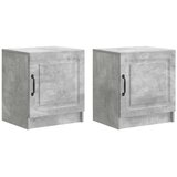  Noćni ormar 2 pcs Betonska siva 43 x 34 5 x 47 cm | shoptok.hr