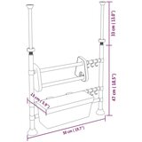 vidaXL Nastavljiv kuhinjski organizator aluminij | Shoptok.si