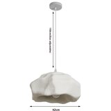 Brilagi Luster na sajli WABI SABI 1xE27/60W/230V, prečnik 42 cm, bela Slike