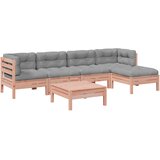  6-dijelni set vrtnih sofa od masivne duglazije s jastucima | shoptok.hr