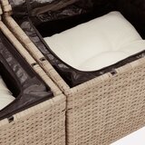  5-dijelni vrtni set sofa s jastucima bež od poliratana | shoptok.hr