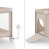 Kinderkraft Putni krevetić LEODY UP, Beige | shoptok.hr