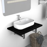 Maison Chic Kopalniško pohištvo - Kopalniški sestavi črne barve 60x40x16,3 cm, (21787143) | Shoptok.si