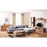 Hom`in DNEVNI REGAL, barve grafita, hrast artisan | Shoptok.si