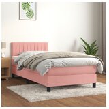vidaXL Box spring postelja z vzmetnico roza 100x200 cm zamet | Shoptok.si