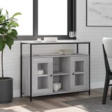  Komoda siva boja hrasta 100x35x80 cm od konstruiranog drva | Eponuda.com