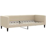  Dnevni krevet na razvlačenje krem 80 x 200 cm od tkanine | shoptok.hr