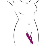 Javida - 3u1 rotirajući vibrator s kuglicama (ljubičasti) | shoptok.hr