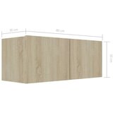  Komplet TV omaric 7-delni sonoma hrast iverna plošča, (20914748) | Shoptok.si