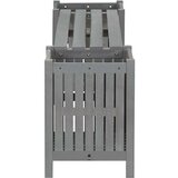 vidaXL Vrtna klupa s 2 sadilice 150 cm masivno bagremovo drvo siva | shoptok.hr