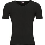 Damart Spodnje majice CLASSIC SHORT SLEEVE V-NECK T SHIRT GRADE 3 Črna | Shoptok.si