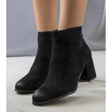 Gemre Black block-heeled ankle boots Silas | Shoptok.si