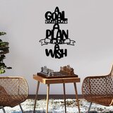 Wallity zidna dekoracija plan is just, 30 x 54 cm, crna | ePonuda.com