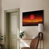 Slika - Futuristic landscape (1 Part) Wide 90x60 U crnom drvenom okviru | shoptok.hr