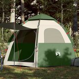  The Living Store Šotor za kampiranje za 4 osebe zelen za hitro postavitev - Šotor Za Kampiranje, (21456391) Cene