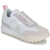 Calvin Klein Jeans Nizke superge TOOTHY RUNNER LACEUP MIX PEARL Bela | Shoptok.si
