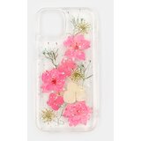 Sinsay Prozirna maskica za iPhone 13/14 sa sušenim ružičastim cvijećem i šljokicama | shoptok.hr