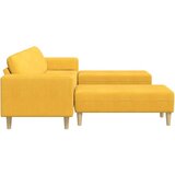  Tkaninska sofa Svijetlo žuta Baršunasta tkanina | shoptok.hr