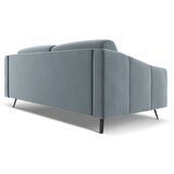 Makamii Svetlo modra žametna sedežna garnitura 202 cm Nalu – | Shoptok.si