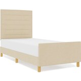  Okvir za krevet - Krem 90x200 cm Tkanina | shoptok.hr