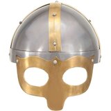 vidaXL Antikna replika vikinške kacige za LARP srebrna čelična | shoptok.hr