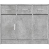  Komoda siva boja betona 91x28x75 cm od konstruiranog drva | Eponuda.com