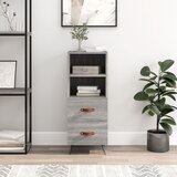 The Living Store Komoda siva sonoma 34,5x34x90 cm inženirski les - Komoda, (21503363) Cene